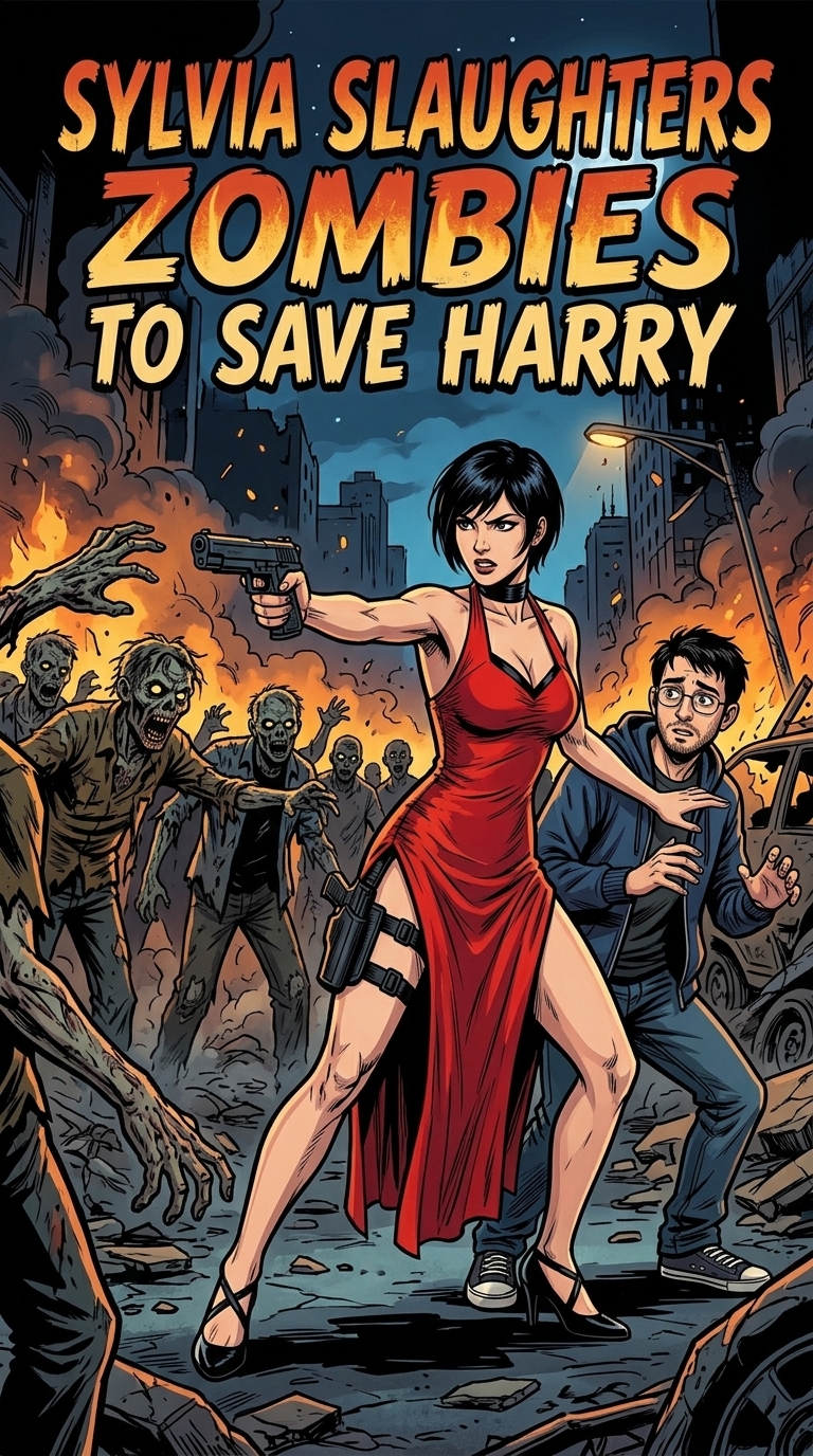 Sylvia Slaughters Zombies to Save Harry