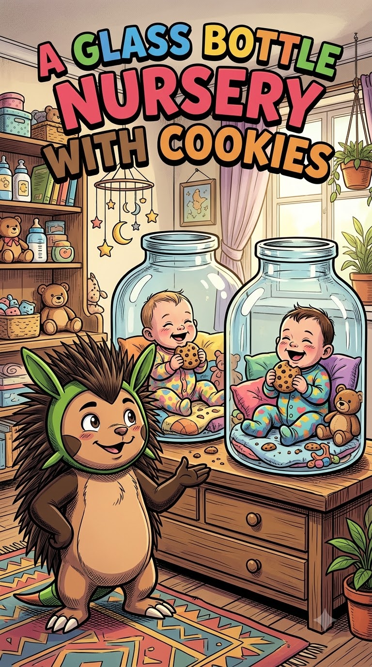 A Glass Bottle Nursery with Cookies